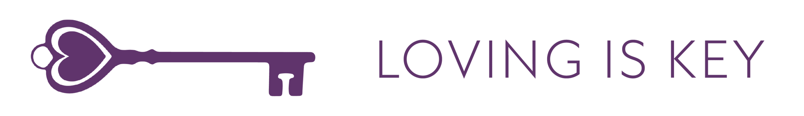 Loving Is Key Logo with Words
